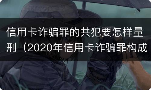 信用卡诈骗罪的共犯要怎样量刑（2020年信用卡诈骗罪构成要件）