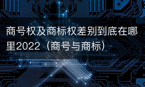 商号权及商标权差别到底在哪里2022（商号与商标）