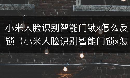 小米人脸识别智能门锁x怎么反锁（小米人脸识别智能门锁x怎么反锁）